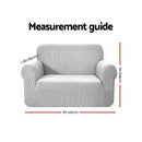 Artiss High Stretch Sofa Cover Couch Lounge Protector Slipcovers 3 Seater Light Grey