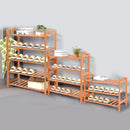 TIERED WOODEN SHOE RACK