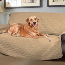 KHAKI 3 SEATER SOFA THROW