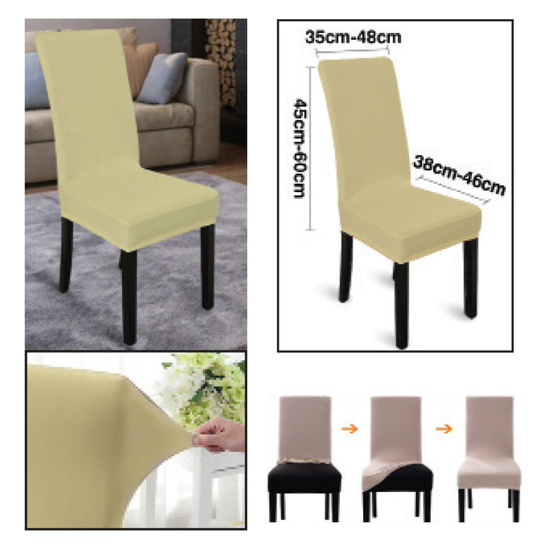 NEW IDEA SPECIAL OFFER - SET OF 4 IVORY CHAIR COVERS