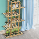 6 TIER BAMBOO SHELVING