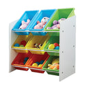 9 BIN WHITE TOY ORGANISER