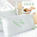 2 LUXURY MEMORY FOAM PILLOWS WITH BAMBOO FABRIC COVERS
