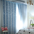 AQUA BLUE 'STARLIGHT' CURTAINS