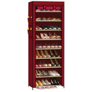 BURGUNDY MEDIUM SHOE ORGANISER