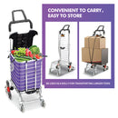 2 IN 1 FOLDING SHOPPING TROLLEY