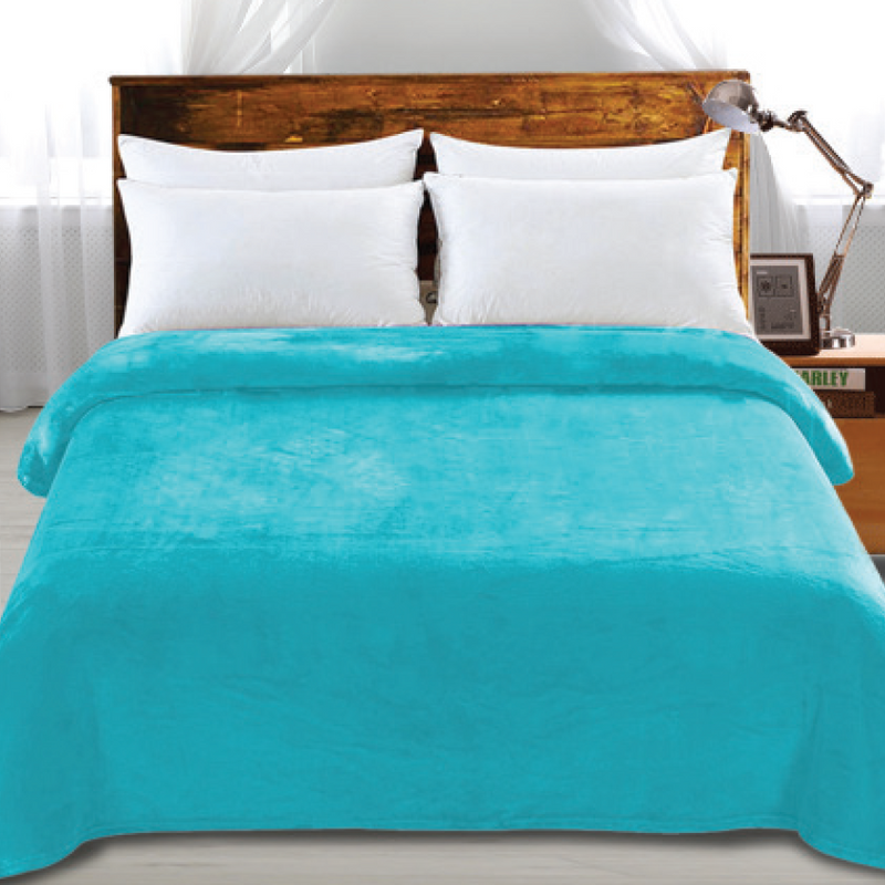 TEAL BED THROW