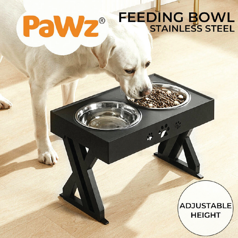 ADJUSTABLE HEIGHT PET FEEDING BOWL