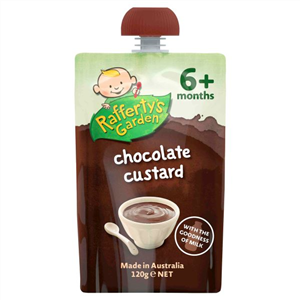120g Raffertys Chocolate Custard Baby Food