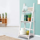 Artiss Wooden Ladder Shelf Display Bookcase 3 Tier Stand Storage Book Shelves