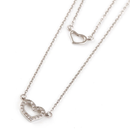 DOUBLE HEART CUBIC NECKLACE