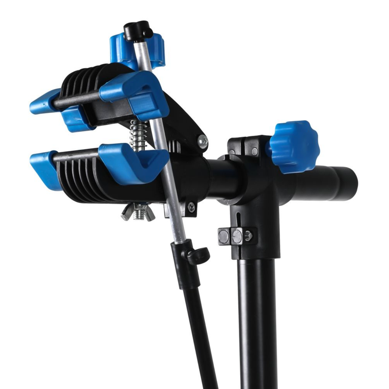 Bike Repair Stand Work Rack With Tool Tray Mechanic Bicycle Maintenance Blue