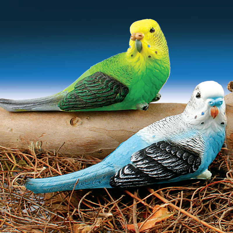 SET OF 2 BUDGIE PAPERWEIGHTS