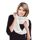 CLAIRE WHITE INFINITY SCARF
