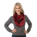 ELAINE DEEP RED INFINITY SCARF