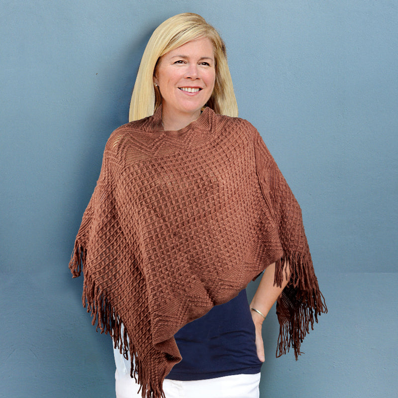 CHRISTA TAN FASHION PONCHO