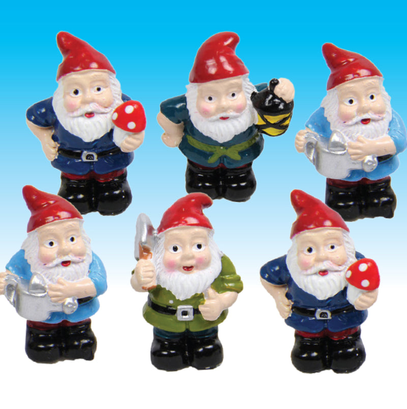 SET OF 6 COLLECTABLE GNOMES