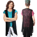 BLACK LACE BACK KAFTAN JACKET