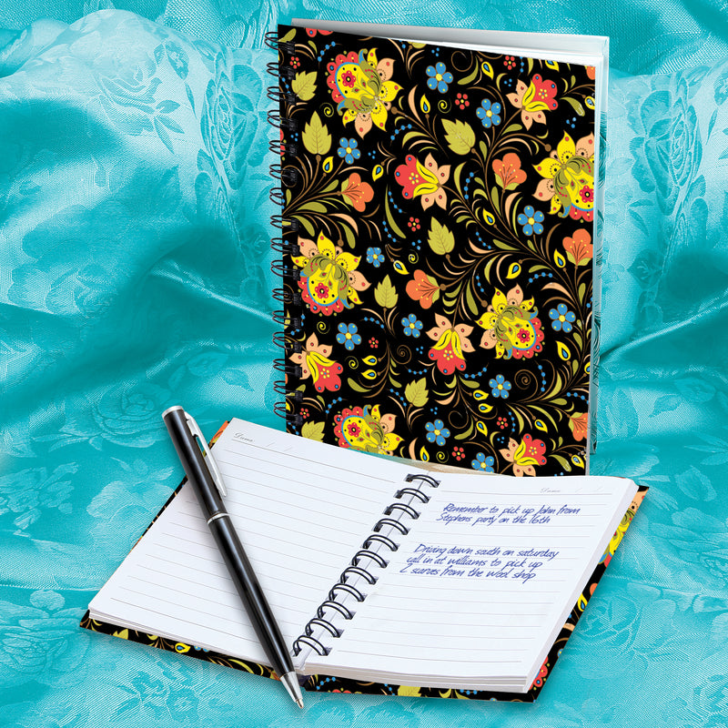 FREE GIFT 2 HARDBACK FLORAL NOTEBOOKS AND PEN SET