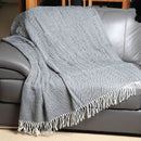 LUXURY HERRINGBONE DESIGN THROW