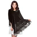 ASSORTED PLAIN COLOURED TASSLE SHAWL