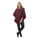 BURGUNDY PONCHO