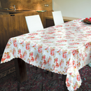 RECTANGL E140CMX180CM  ROSE GARDEN CLASSIC EASY CARE TABLECLOTHS
