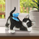 CAT WITH BUTTERFLY ORNAMENT