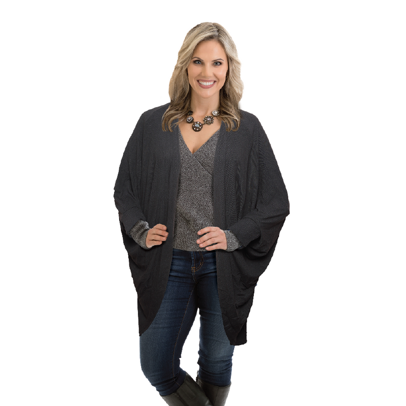 BLACK KAFTAN JACKET