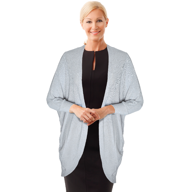 SILVER GREY KAFTAN JACKET