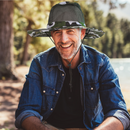 CAMMO PRINT BRIMMED HAT