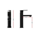 Cefito Bathroom Taps Mixer Tap Faucet Basin Vanity Above Counter Brass Black