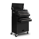 Giantz Tool Box Chest Cabinet Trolley Toolbox Garage Storage 7 Drawers Black