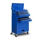 Giantz Tool Box Chest Cabinet Trolley Toolbox Garage Storage 7 Drawers Blue