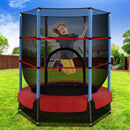 4.5FT Trampoline Round Trampolines Kids Enclosure Safety Net Padding Outdoor Indoor Gift Present