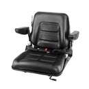 Giantz Tractor Seat with Armrest Forklift Excavator Bulldozer Universal Suspension Backrest Truck Chair