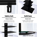 Floor TV Stand Swivel Mount Bracket Shelf 32 to 70 inch Adjustable