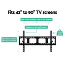 Artiss 42-90 Inch Fixed TV Wall Mount Bracket TV Bracket Wall Mount up to 50KG