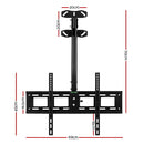 Artiss LCD LED Plasma Ceiling Tilt Swivel 360 TV Bracket 32-75 Inch up to 50KG