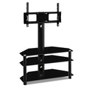 Artiss TV Mount Stand Swivel Bracket 3 Tier Floor Shelf 32 to 60 inch Universal