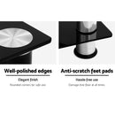 TV Media Stand Entertainment Unit 3 Tiers Shelf Glass Cabinet