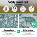 Artiss TV Stand/Monitor Riser Glass Clear 60x26x12cm Desk Computer Holder