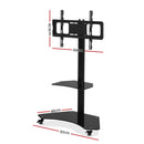 Mobile TV Stand with Mount Swivel Bracket Trolley Wheels 32 - 70 inch