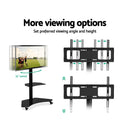 Mobile TV Stand with Mount Swivel Bracket Trolley Wheels 32 - 70 inch
