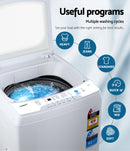 Devanti 7kg Top Load Washing Machine Quick Wash 24h Delay Start Automatic