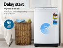 Devanti 7kg Top Load Washing Machine Quick Wash 24h Delay Start Automatic