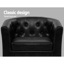 Armchair Lounge Chair Ottoman Tub Accent Chairs PU Sofa Armchairs