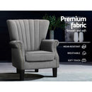 Upholstered Fabric Armchair Accent Tub Chairs Modern seat Sofa Lounge