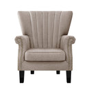 Armchair Lounge Chair Accent Chairs Armchairs Fabric Single Sofa Beige