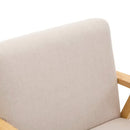 Armchair Single Sofa Lounge Armchairs Scandinavian Fabric Beige